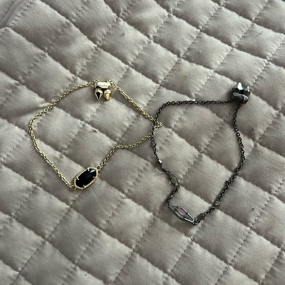Two Kendra Scott slider bracelets